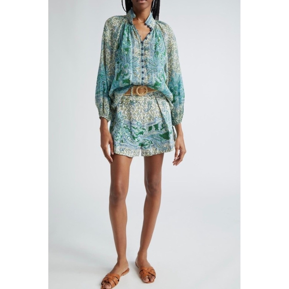 Zimmerman The‎ Ottie Tuck Short in Green Paisley
